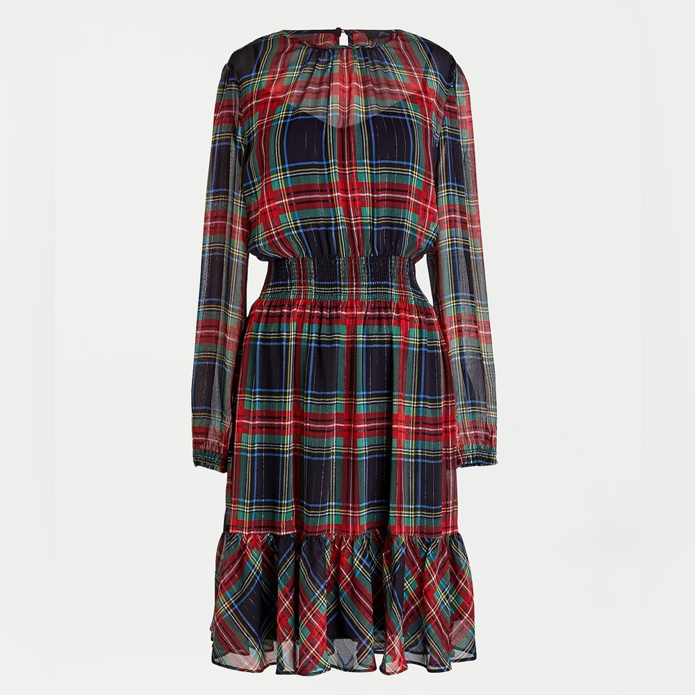 NWT J. Crew Holiday Tartan Dress - Size Small